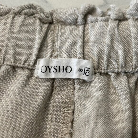 OYSHO Linen Blend Baggy Rise Pull On Pant - Picture 10 of 11